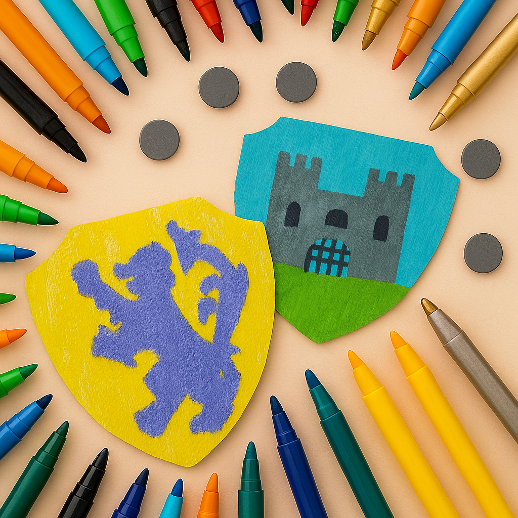 Magnificent Miniature Shield Crafts at the Castle