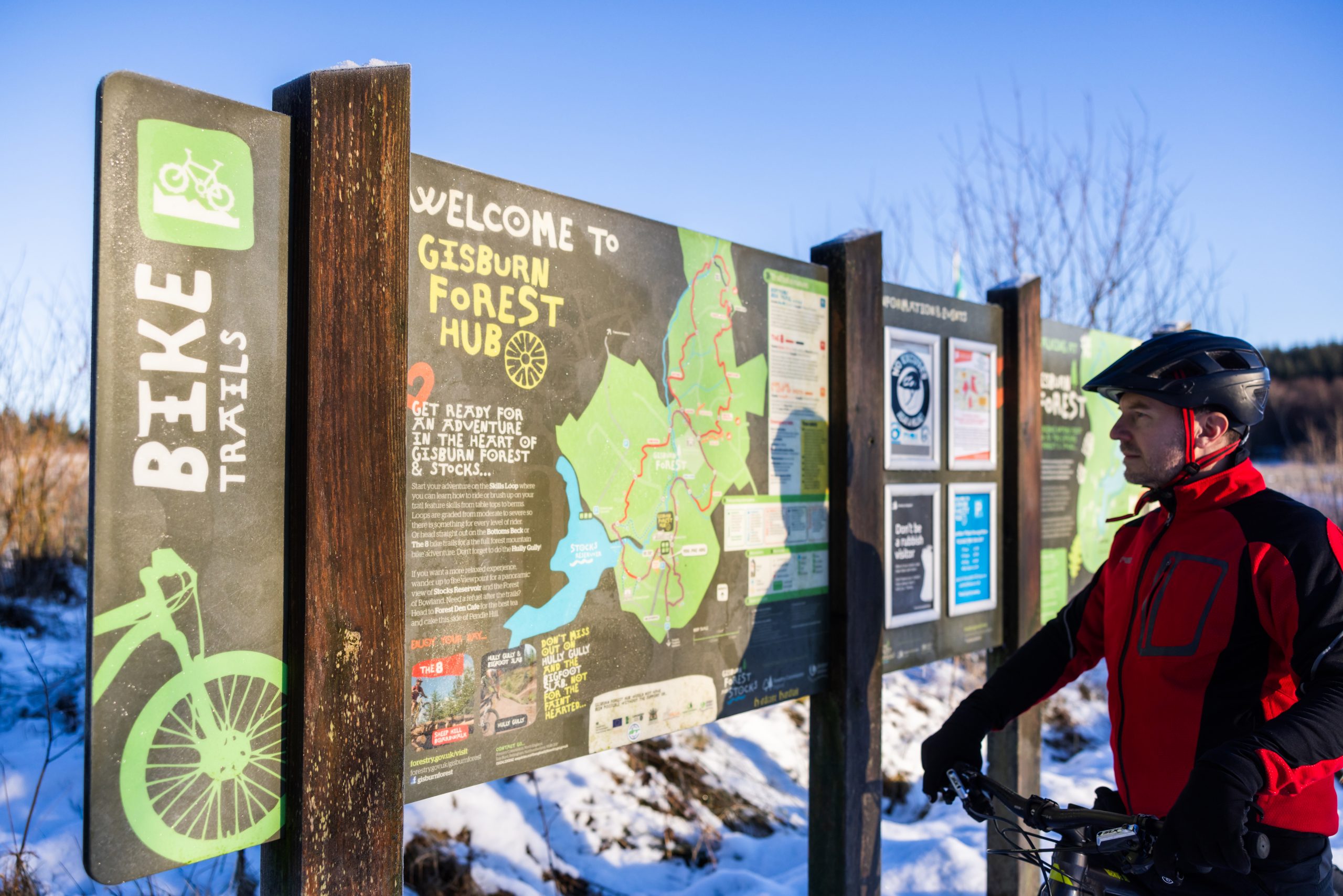 Gisburn Forest Information board