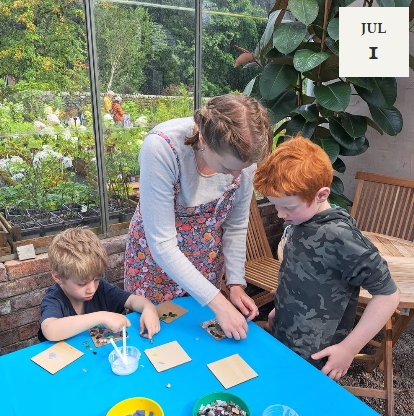 Home Education Art club with Creation Station